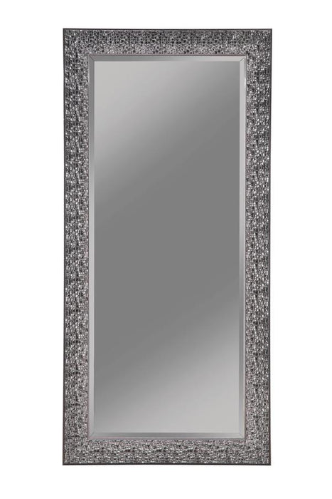 Rollins Rectangular Floor Mirror Black