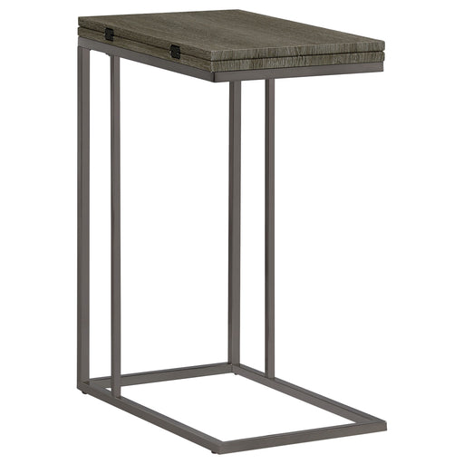 transitional-black-nickel-snack-table