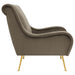 ricci-upholstered-saddle-arms-accent-chair-truffle-and-gold