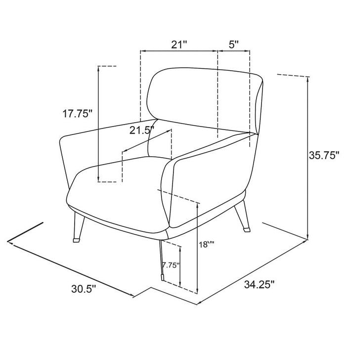 Andrea Accent Chair ORANGE