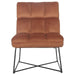 lux-armless-upholstered-accent-chair-burnt-orange