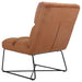 lux-armless-upholstered-accent-chair-burnt-orange