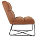 lux-armless-upholstered-accent-chair-burnt-orange