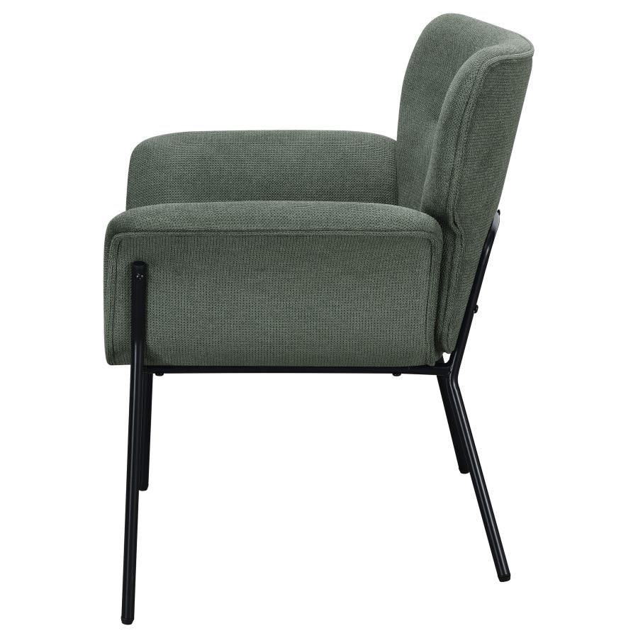 Davina Upholstered Flared Arms Accent Chair Ivy