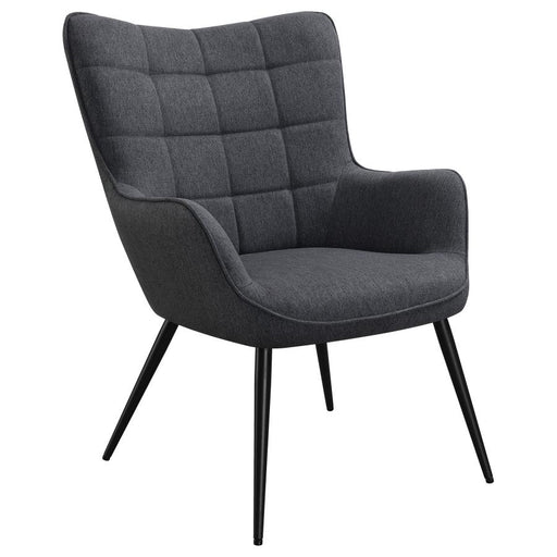 isla-upholstered-flared-arms-accent-chair-with-grid-tufted