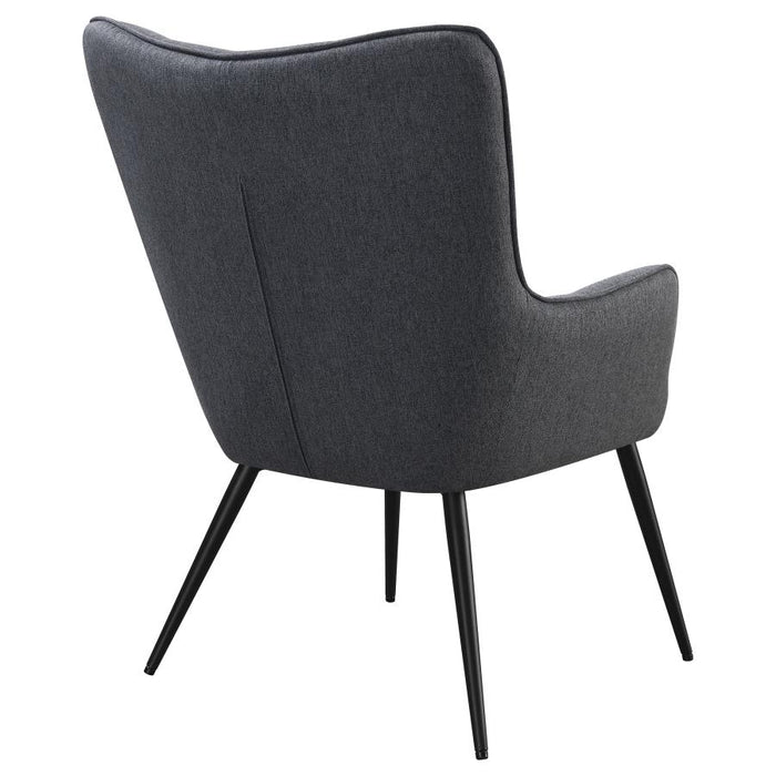 Isla Upholstered Flared Arms Accent Chair with Grid Tufted