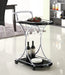 chrome-and-black-serving-cart