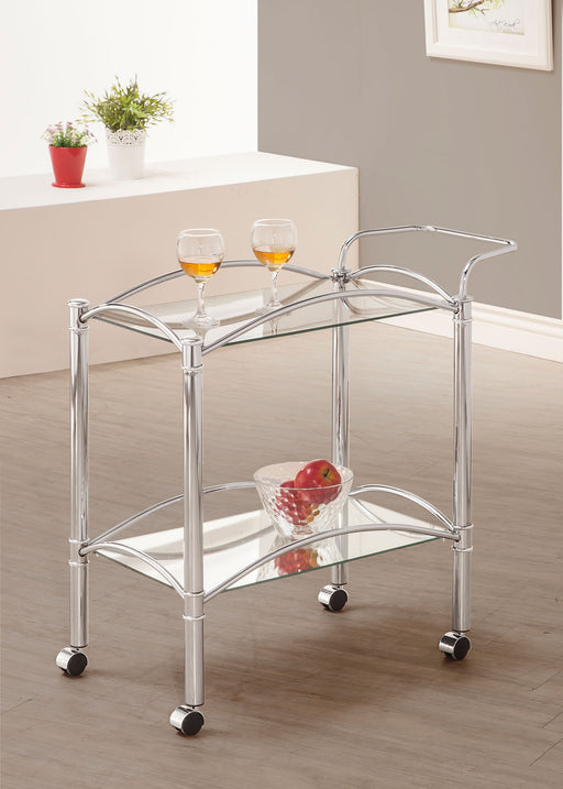 traditional-chrome-and-glass-serving-cart