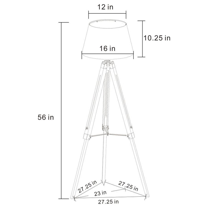 Floor Lamp Black Silver