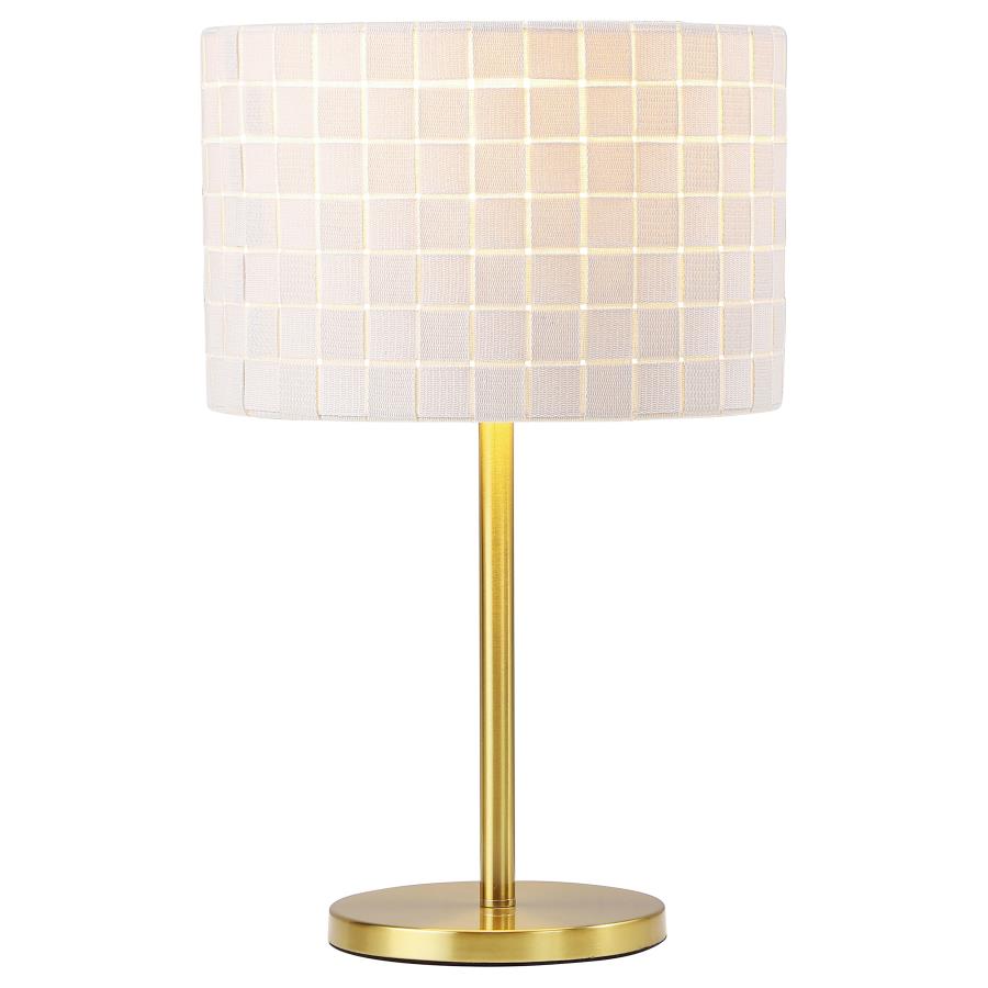 Gold White Table Lamp