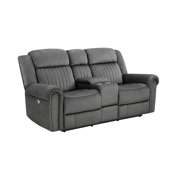 Brennen Recliner Loveseat CHARCOAL