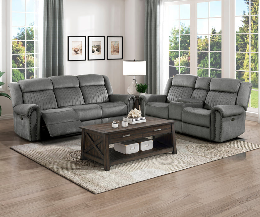 Brennen Recliner Loveseat CHARCOAL