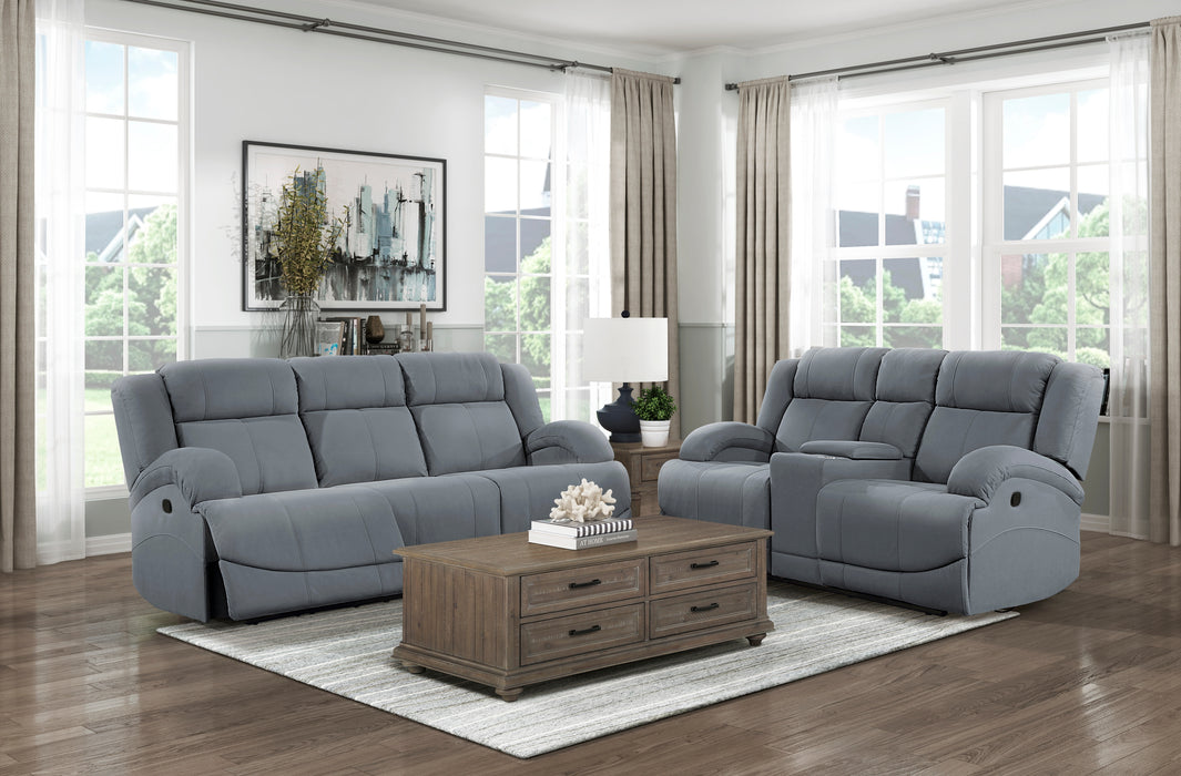 Camryn Recliner Loveseat GRAPHITE BLUE