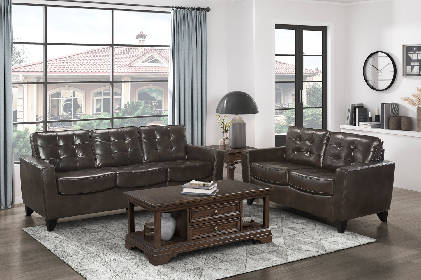 Donegal Vinly Sofa BROWN