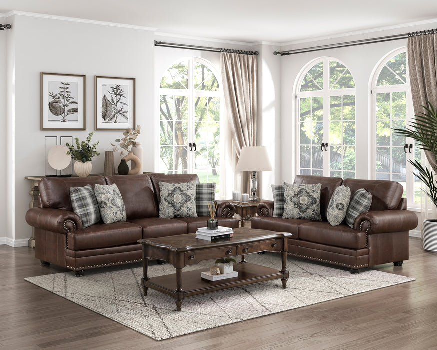 Franklin Loveseat DARK BROWN