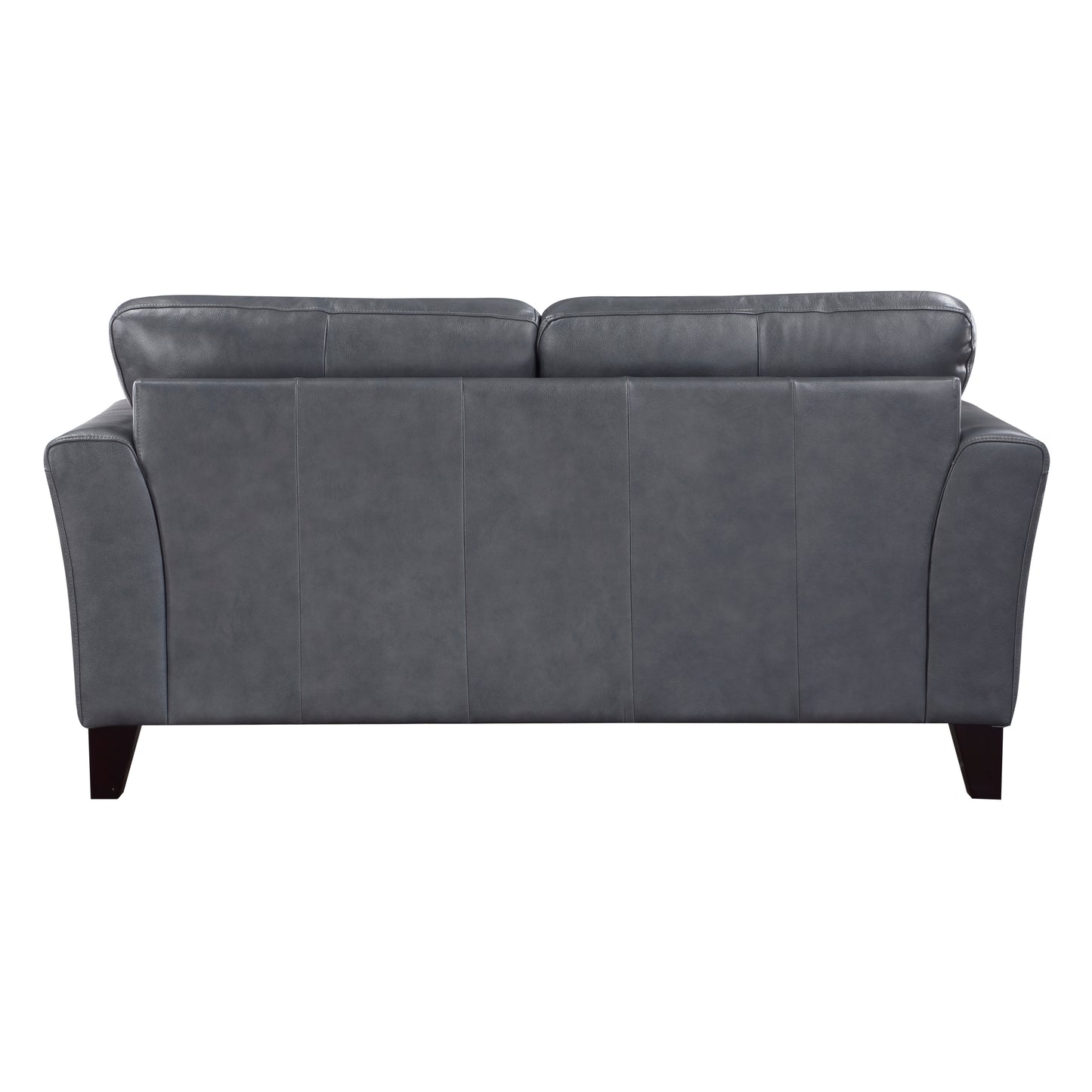 Thierry Top Grain Leather Loveseat BURNISH-GREY
