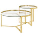 delia-2-piece-round-glass-top-nesting-coffee-table-clear-and-chrome