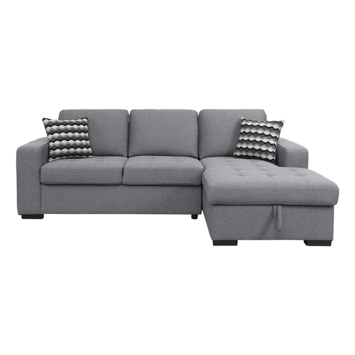 Soloman 2-Piece Sectional W/ Hidden Storage & Right Chaise Only