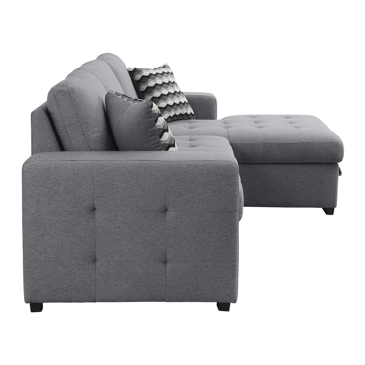 Soloman 2-Piece Sectional W/ Hidden Storage & Right Chaise Only