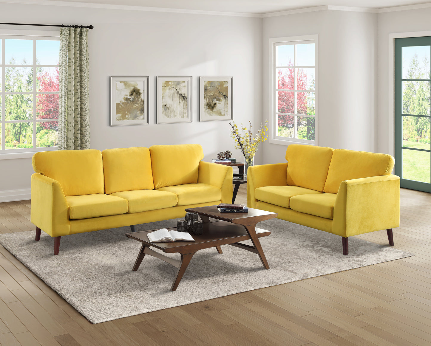 Tolley Loveseat YELLOW