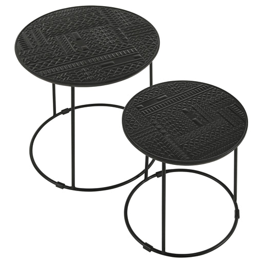 loannis-2-piece-round-nesting-table-matte-black