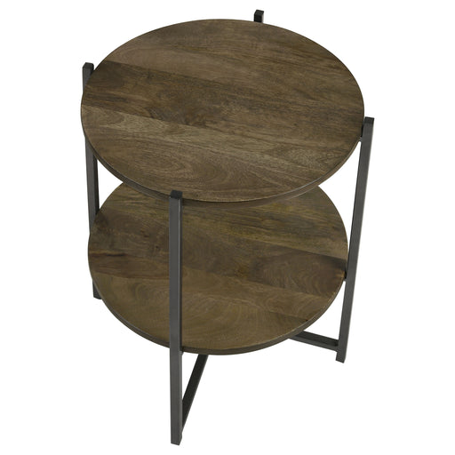 axel-round-accent-table-with-open-shelf-natural-and-gunmetal