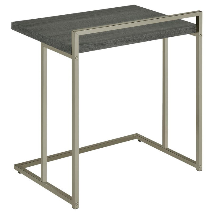 Dani Rectangular Snack Table with Metal Base GREY