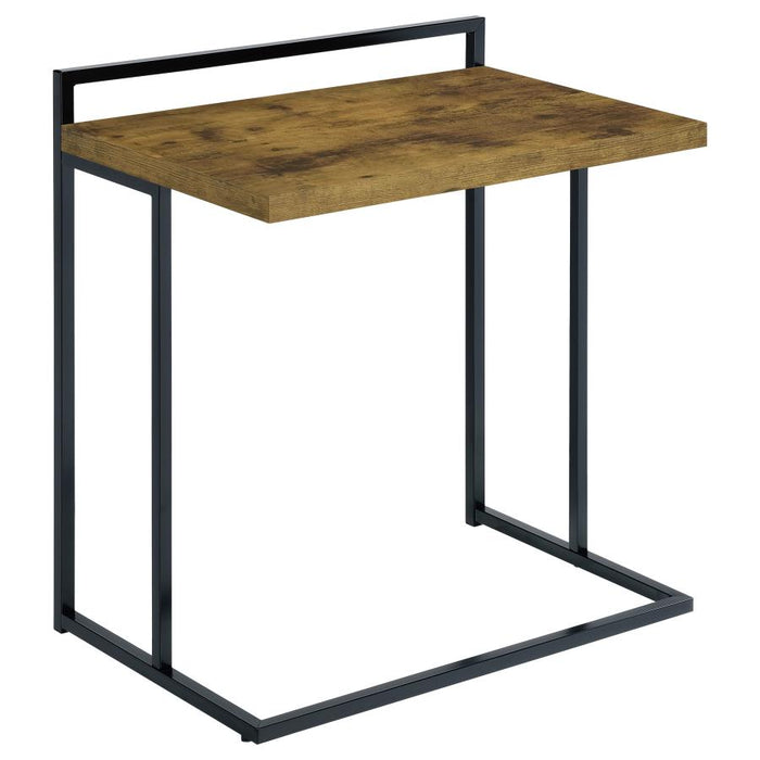 Dani Rectangular Snack Table with Metal Base NUTMEG