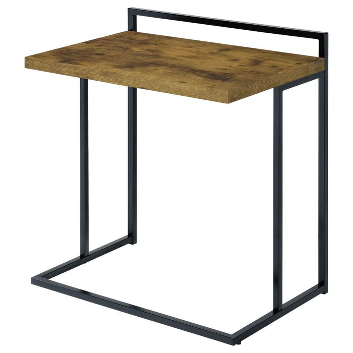 Dani Rectangular Snack Table with Metal Base NUTMEG