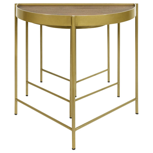 tristen-3-piece-demilune-nesting-table-with-recessed-top-brown-and-gold