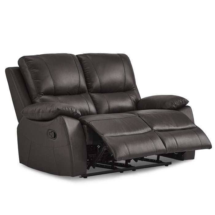 Dawson Recliner Loveseat BROWN VINYL