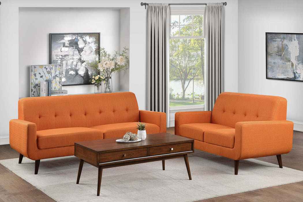 Fitch Loveseat ORANGE