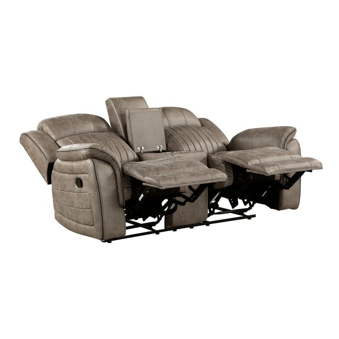 Centeroak Recliner Loveseat SANDY BROWN