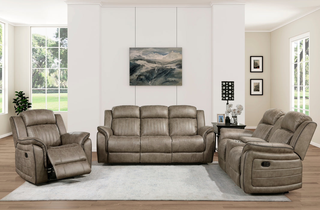 Centeroak Recliner Loveseat SANDY BROWN