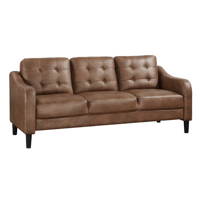 Mallory Sofa BROWN MICROFIBER