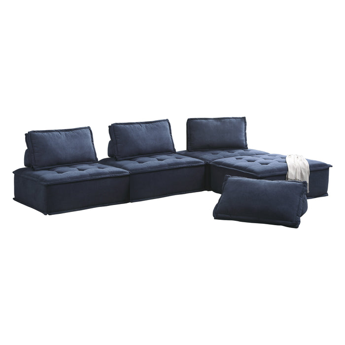 Ulrich 4-Piece Modular Sectional BLUE