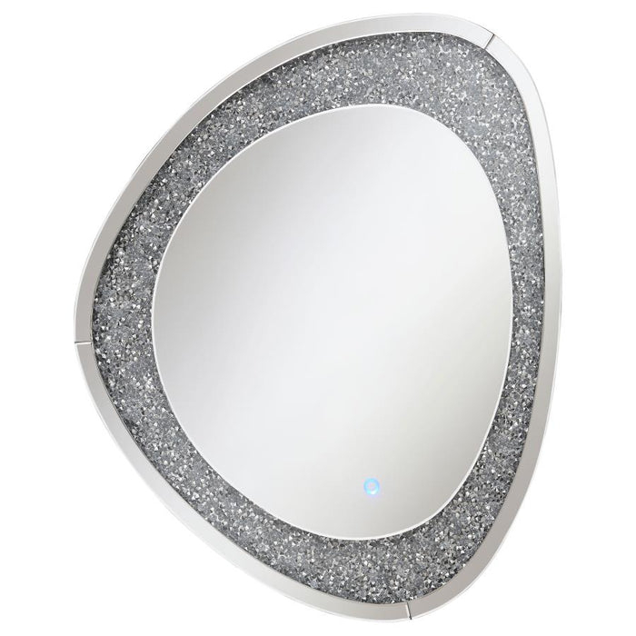 Mirage Acrylic Crystals Inlay Wall Mirror with LED Lights