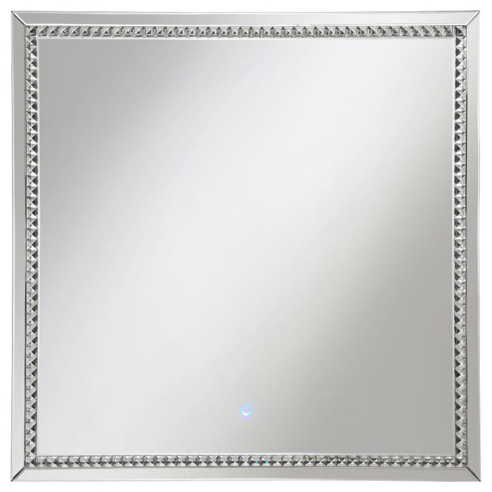 Noelle Square Wall Mirror with LED Lights