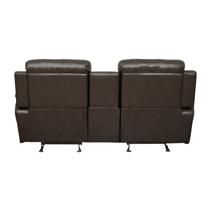 Marille Recliner Loveseat BROWN VINYL