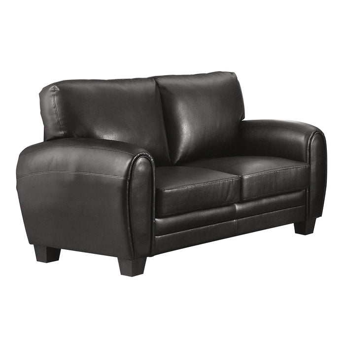 Rubin Loveseat BLACK VINYL