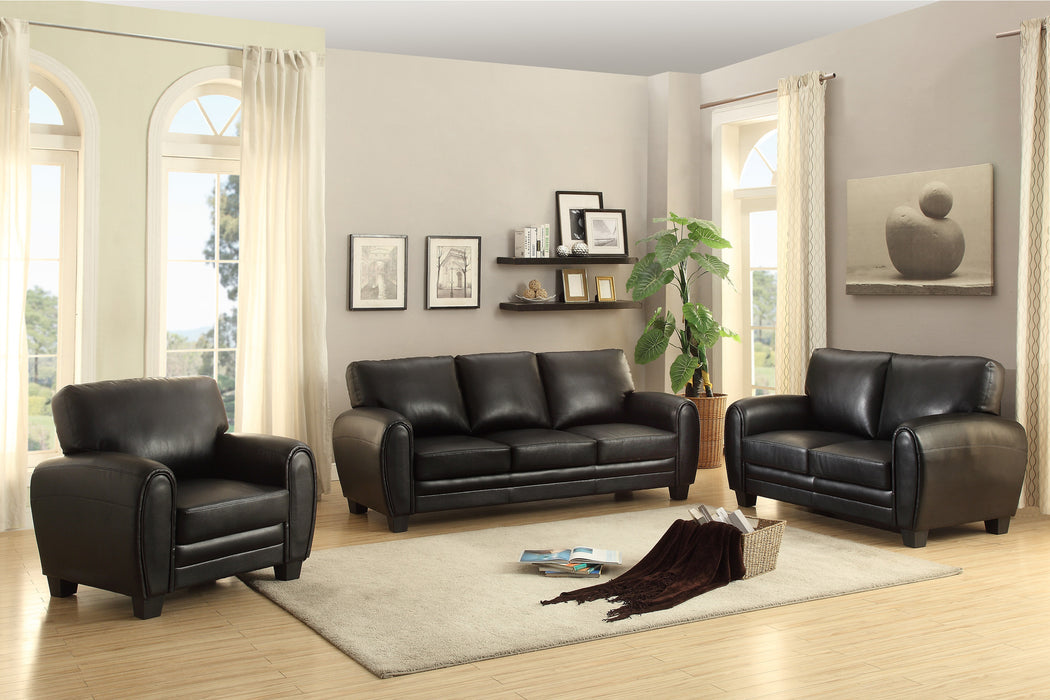 Rubin Loveseat BLACK VINYL