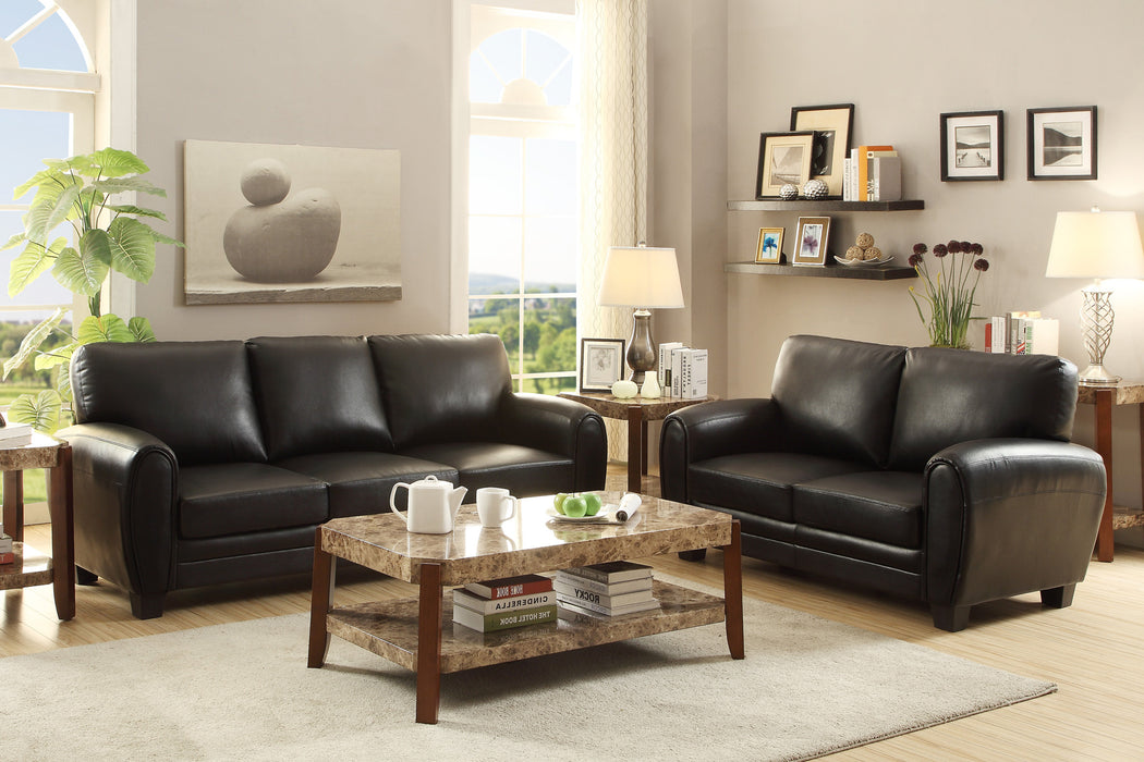 Rubin Loveseat BLACK VINYL