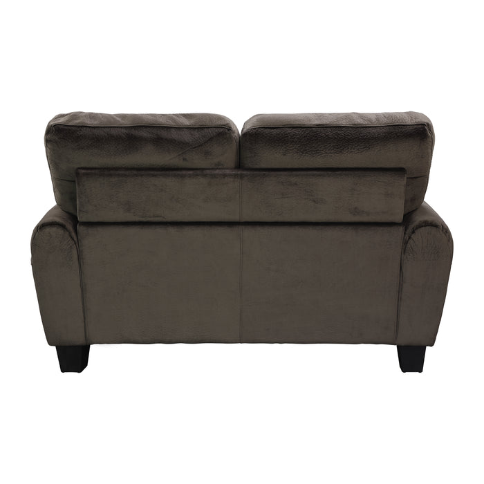 Rubin Loveseat CHOCOLATE MICROFIBER