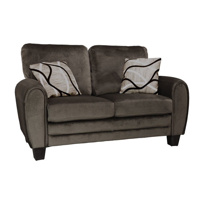 Rubin Loveseat CHOCOLATE MICROFIBER