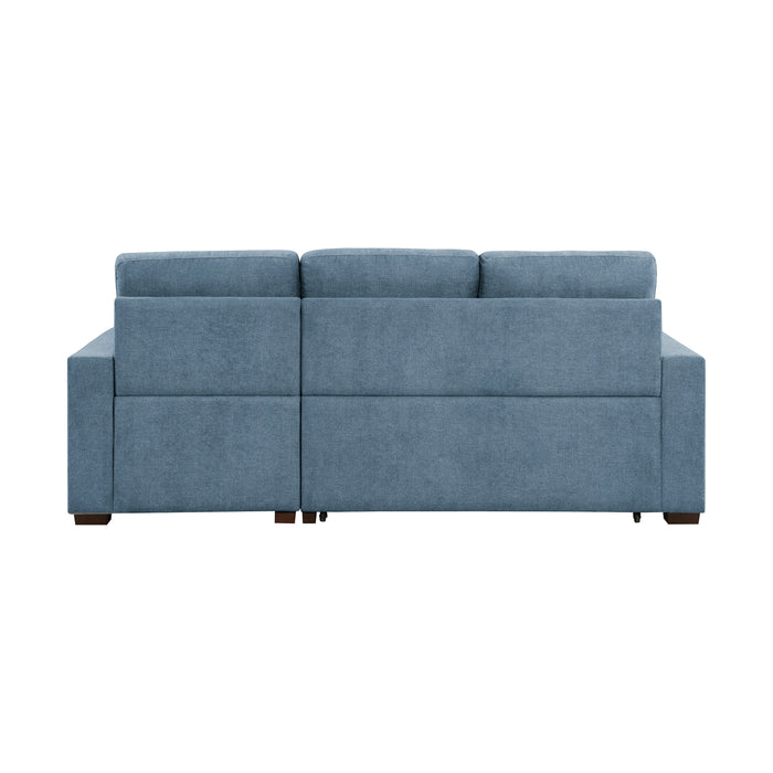 #Waitsfield Sectional w/Sleeper & Storage RAF BLUE