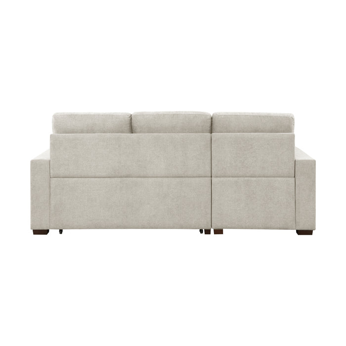 #Waitsfield Sectional w/Sleeper & Storage LAF SAND