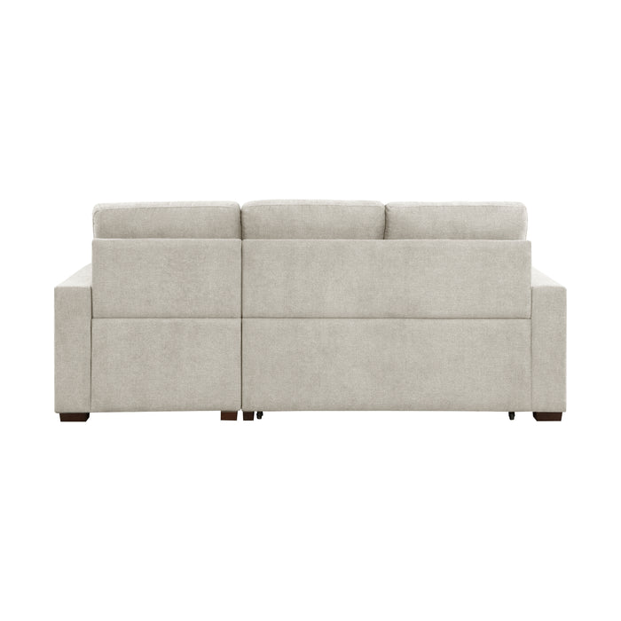 #Waitsfield Sectional w/Sleeper & Storage RAF SAND