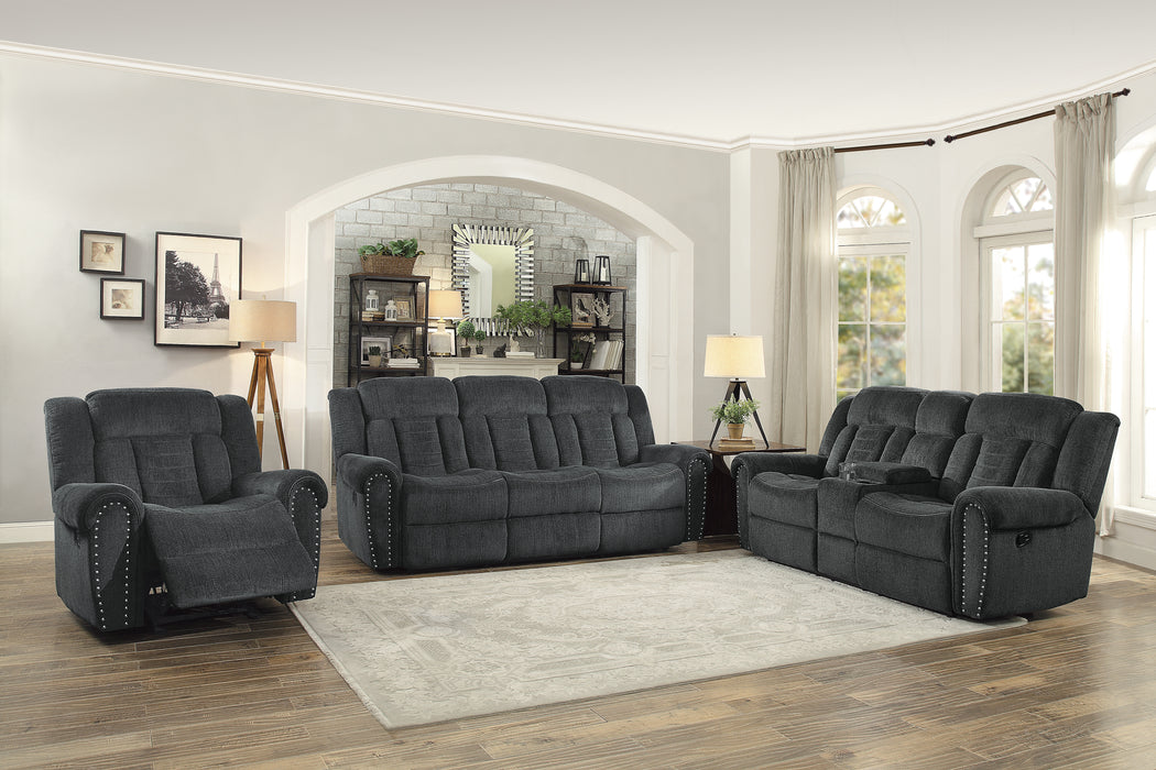 Nutmeg Recliner Loveseat CHARCOAL GREY