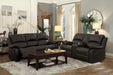 clarkdale-recliner-loveseat-dark-brown-vinyl