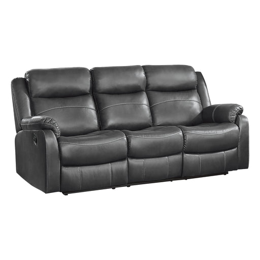 9990gy-3-double-lay-flat-reclining-sofa-with-center-drop-down-cup-holders